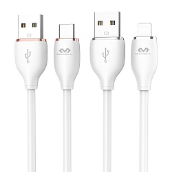 Miccell VQ-D 09 USB - Lightning,3 A, 1,5 метра.