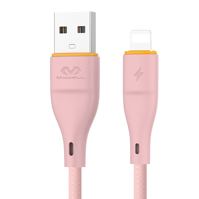 Miccell VQ-D06 USB-Lightning розовый